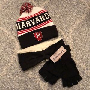 Bearpaw headband gloves set